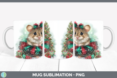 GorgeousFarm Cute Christmas Mug Wrap design.