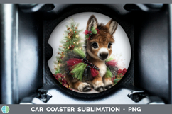 GorgeousFarm Cute Christmas Car Coaster design.