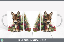 GorgeousFarm Cute Christmas Mug Wrap design.