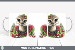 GorgeousFarm Cute Christmas Mug Wrap design.