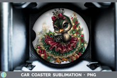 GorgeousFarm Cute Christmas Car Coaster design.