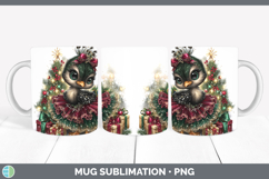 GorgeousFarm Cute Christmas Mug Wrap design.