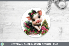 GorgeousFarm Cute Christmas Keychain design.