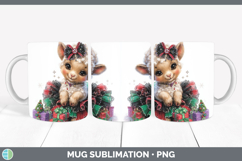 GorgeousFarm Cute Christmas Mug Wrap design.