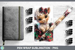 GorgeousFarm Cute Christmas Pen Wrap design.
