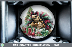 GorgeousFarm Cute Christmas Car Coaster design.