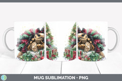 GorgeousFarm Cute Christmas Mug Wrap design.