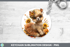 GorgeousFarm Cute Thanksgiving Keychain design.