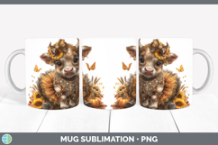 GorgeousFarm Cute Thanksgiving Mug Wrap design.