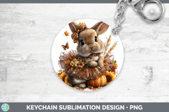 GorgeousFarm Cute Thanksgiving Keychain design.