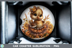 GorgeousFarm Cute Thanksgiving Car Coaster design.