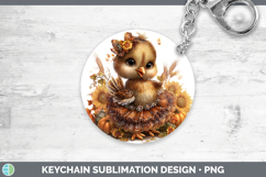 GorgeousFarm Cute Thanksgiving Keychain design.