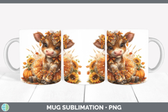 GorgeousFarm Cute Thanksgiving Mug Wrap design.