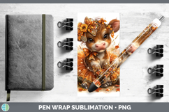 GorgeousFarm Cute Thanksgiving Pen Wrap design.