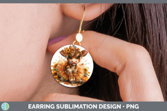 GorgeousFarm Cute Thanksgiving Round Earrings design.