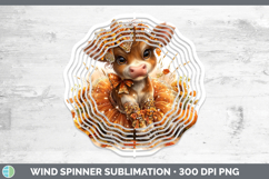 GorgeousFarm Cute Thanksgiving Wind Spinner design.