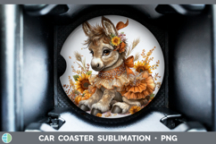 GorgeousFarm Cute Thanksgiving Car Coaster design.