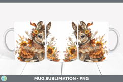 GorgeousFarm Cute Thanksgiving Mug Wrap design.