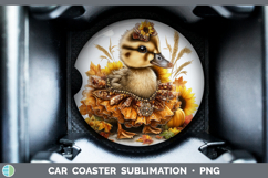GorgeousFarm Cute Thanksgiving Car Coaster design.