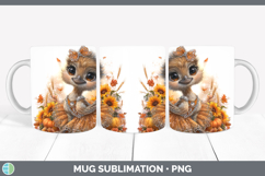 GorgeousFarm Cute Thanksgiving Mug Wrap design.