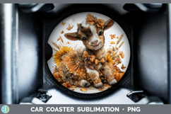 GorgeousFarm Cute Thanksgiving Car Coaster design.