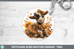 GorgeousFarm Cute Thanksgiving Keychain design.
