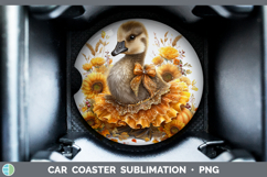 GorgeousFarm Cute Thanksgiving Car Coaster design.