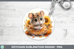 GorgeousFarm Cute Thanksgiving Keychain design.