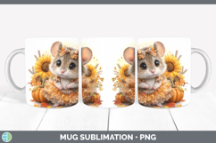 GorgeousFarm Cute Thanksgiving Mug Wrap design.