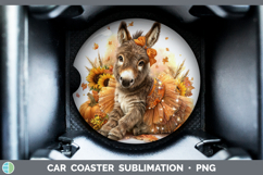 GorgeousFarm Cute Thanksgiving Car Coaster design.