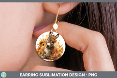 GorgeousFarm Cute Thanksgiving Round Earrings design.