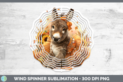 GorgeousFarm Cute Thanksgiving Wind Spinner design.