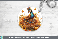 GorgeousFarm Cute Thanksgiving Keychain design.