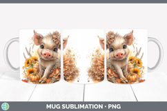 GorgeousFarm Cute Thanksgiving Mug Wrap design.