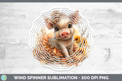 GorgeousFarm Cute Thanksgiving Wind Spinner design.