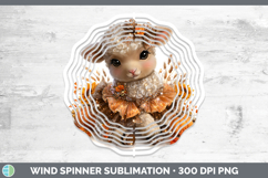 GorgeousFarm Cute Thanksgiving Wind Spinner design.