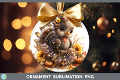 GorgeousFarm Cute Thanksgiving Ornament design.