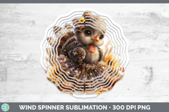 GorgeousFarm Cute Thanksgiving Wind Spinner design.