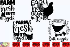 Farm Fresh Butt Nuggets SVG | Farm Fresh SVG |Funny Farm SVG Product Image 2