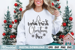 farm fresh Christmas tree SVG, Christmas SVG Designs Product Image 1