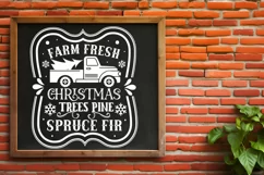 Farm Fresh Christmas SVG , Farmhouse Christmas SVG Design Product Image 3
