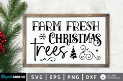 Farm Fresh Christmas Trees SVG ,Christmas SVG Design Product Image 1