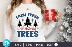 Farm Fresh Christmas Trees SVG , Christmas SVG Design Product Image 1
