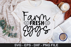 Farm Fresh Eggs - Chicken SVG Design Product Image 1
