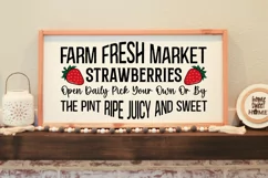 Farm Fresh Market SVG, Farmhouse Sign SVG Design Product Image 2