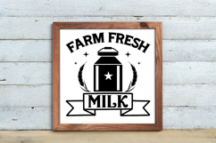 Farm fresh milk SVG, Farmhouse SVG Designs Product Image 1