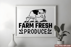 Farm fresh produce SVG, Farmhouse SVG Designs Product Image 1