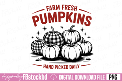 Farm Fresh Pumpkins PNG Product Image 1