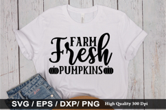 Farm Fresh Pumpkins SVG - Fall Quotes Design Product Image 1