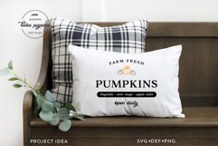 Farm Fresh Pumpkins Sign Cut file | Rustic Fall Decor png Product Image 4